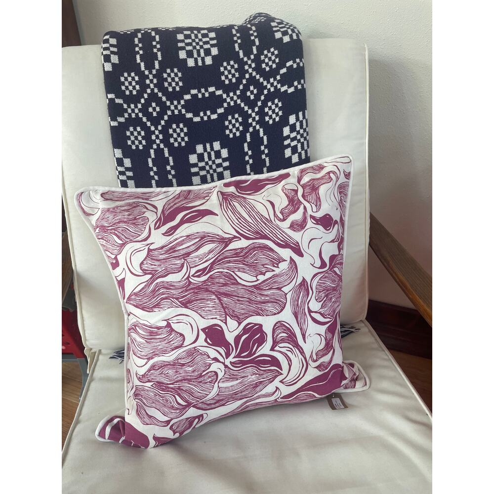 Schoolhouse Throw Pillow Cover,‎ Hand Screen Printed in Portland, NWT